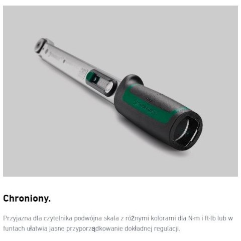 Mechaniczny klucz dynamometryczny 20-100Nm na końcówki wtykowe 9x12mm STAHLWILLE [50184010] Manoskop 730/10 QUICK