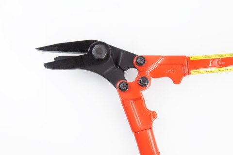 Nożyce dwuręczne, dźwigniowe do cięcia blachy i taśm stalowych, HIT [SS-450] ostrze kątowe