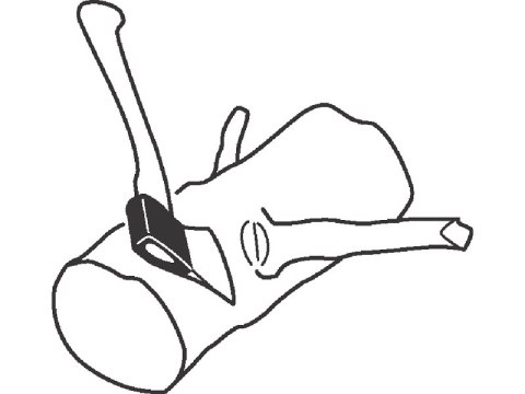 Profesjonalna siekiera do odcinania gałęzi i rozłupywania 650mm Bahco [HUS-1.0-650]