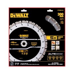 Tarcza diamentowa segmentowa do ciecia betonu 300/25,4mm, serii ELITE, DeWalt [DT20463-QZ]