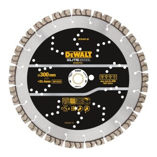 Tarcza diamentowa segmentowa do ciecia betonu 300/25,4mm, serii ELITE, DeWalt [DT20463-QZ]