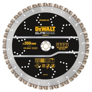 Tarcza diamentowa segmentowa do ciecia betonu 350/25,4mm, serii ELITE, DeWalt [DT20464-QZ]