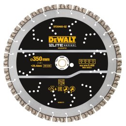 Tarcza diamentowa segmentowa do ciecia betonu zbrojonego 350/25,4mm, serii ELITE, DeWalt [DT20465-QZ]