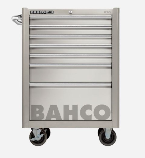 Wózek narzędziowy 7-szufladowy ze stali nierdzewnej Bahco [1470K7SS]