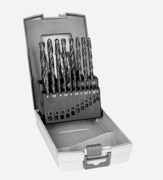 Zestaw 19szt wierteł HSS-R do metalu 1-10mm, BAHCO [4515-SET-19]