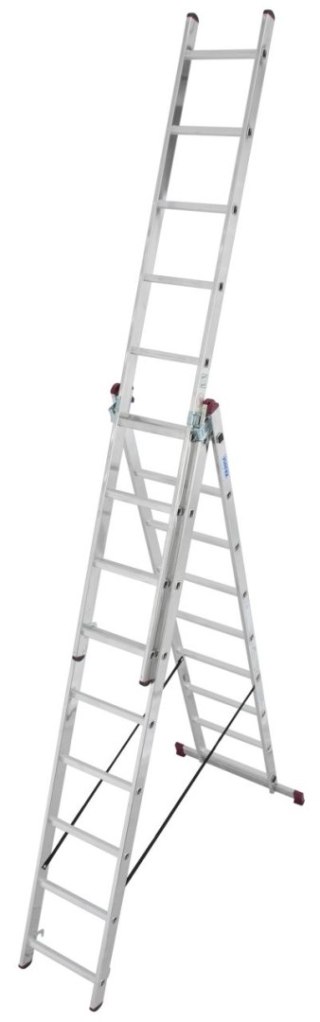Drabina wielofunkcyjna CORDA 3x9 szczebli Krause [030399]