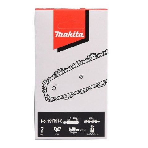 Łańcuch do piły łańcuchowej 35cm/1,1mm/0,325", 80TXL, Makita [191T91-3]