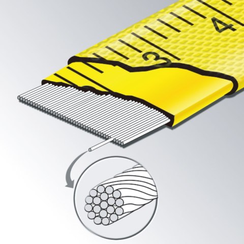 Miara zwijana 50m Komelon [FUN50/G], UniGrip Neo