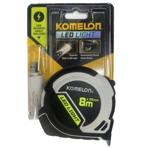 Miara zwijana 8m Komelon [PLD85], Led Light, kabel USB