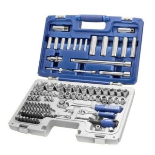 Zestaw 98 szt. nasadek, końcówek i akcesoriów, 1/4", 1/2", 5/16", EXPERT [E034805]