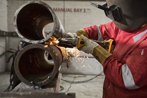 Akumulatorowa bezszczotkowa szlifierka kątowa 125mm z płaską obudową przekładni 18V XR Li-Ion, DeWALT [DCG405FNT-XJ] TStak