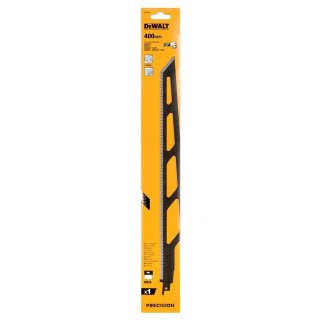 Brzeszczot do piły szablastej, o długości 400mm, 1szt. DeWALT [DT2452-QZ] do materiałów izolacyjnych z włókien, styropianu, kart