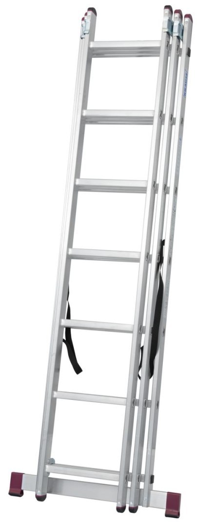 Drabina wielofunkcyjna 3 częściowa CORDA 3x7 szczebli Krause [030375]