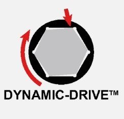 Nasadka udarowa wydłużona sześciokątna 1", rozmiar 30mm, Bahco [K9506M-30] profil Dynamic-Drive