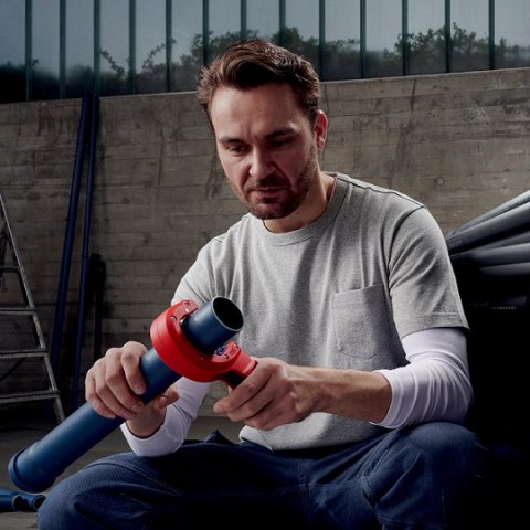 Obcinak do rur odpływowych z tworzywa sztucznego o średnicy 32/40/50mm, DP50, KNIPEX [90 23 01 BK]