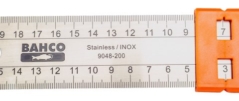 Przymiar kątowy ze stali nierdzewnej, skala metryczna do 300mm BAHCO [9048-300]