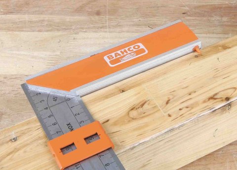 Przymiar kątowy ze stali nierdzewnej, skala metryczna do 350mm BAHCO [9048-350]