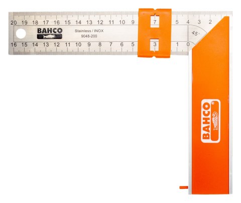 Przymiar kątowy ze stali nierdzewnej, skala metryczna do 400mm BAHCO [9048-400]