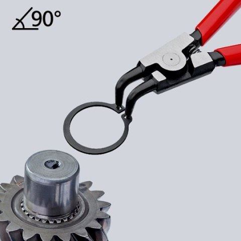 Zestaw 4 szt. szczypiec do pierścieni Segera, zewnętrznych i wewnętrznych, Knipex [00 19 56]