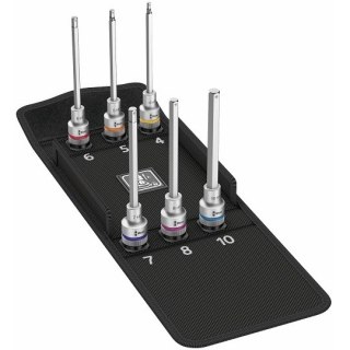 Zestaw 6 szt. kluczy nasadowych 1/2" z końcówką imbusową, M4-M10, Zyklop 8740 C HF 2, Wera [05004210001] 2go