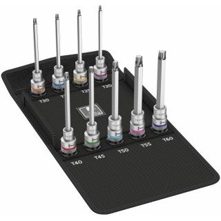 Zestaw 9 szt. kluczy nasadowych 1/2" z końcówką TORX, Zyklop 8767 C TORX HF 3, Wera [05004212001] 2go