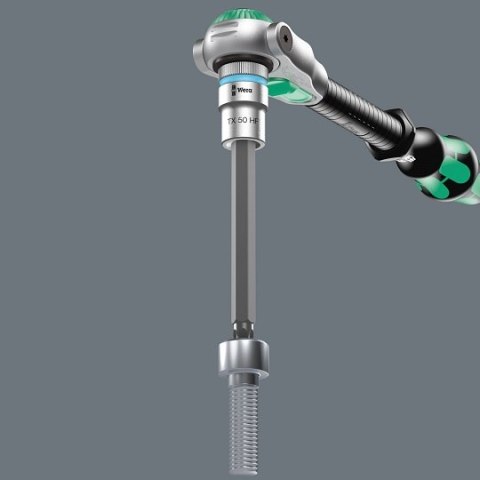 Zestaw 9 szt. kluczy nasadowych 1/2" z końcówką TORX, Zyklop 8767 C TORX HF 3, Wera [05004212001] 2go