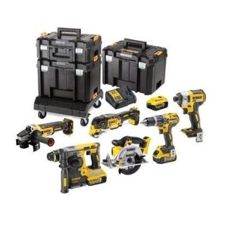 Akumulatorowy zestaw Combo DCD796 + DCF887 + DCS355 + DCS570 + DCH273 + DCG405, 18V XR, 3x5,0Ah, DeWALT [DCK685P3T-QW]