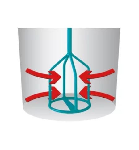 Mieszadło KR 140 HF, ramiona do mieszania max 35kg, średnica 140mm, szybkozłącze HEXAFIX, COLLOMIX [40121-000]