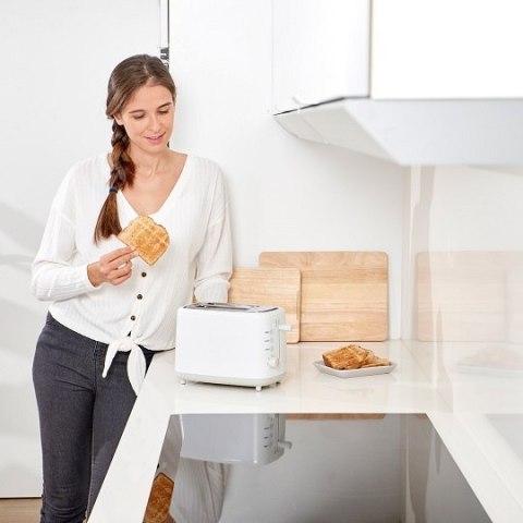 Toster, 820W, ES9600100B, Black+Decker [BXTO820E] biały