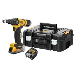 Akumulatorowa, bezszczotkowa nitownica do nitów zrywalnych 2,4-4,8mm,18V Li-Ion 1x1,7Ah GFN POWERSTACK DeWalt [DCF403E1GT-QW] wa