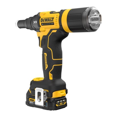 Akumulatorowa, bezszczotkowa nitownica do nitów zrywalnych 2,4-4,8mm,18V Li-Ion 1x1,7Ah GFN POWERSTACK DeWalt [DCF403E1GT-QW] wa