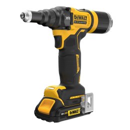 Akumulatorowa, bezszczotkowa nitownica do nitów zrywalnych 2,4-4,8mm, serii XR, 18V Li-Ion 2x2,0Ah DeWalt [DCF403D2GT-QW] walizk