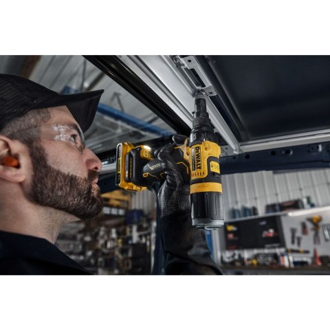 Akumulatorowa bezszczotkowa nitownica 2.4-4.8mm 18V XR DEWALT [DCF403NT-XJ]