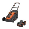 Akumulatorowa kosiarka do trawy 38cm, 36V Black+Decker [CLM3825L2-QW] 2x2,5Ah, Li-Ion