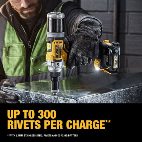 Akumulatorowa nitownica XR, Li-Ion 18V, wersja "0", Tstak [DCF414NT-XJ]