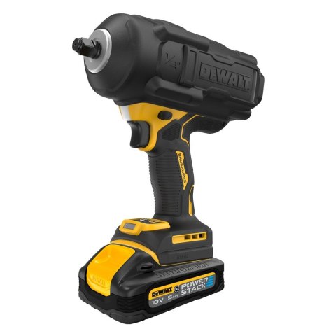 Akumulatorowy klucz udarowy 1/2", 1626Nm z gumową osłoną 18V Li-lon 2x5,0Ah POWERSTACK DeWalt [DCF961H2G-QW]