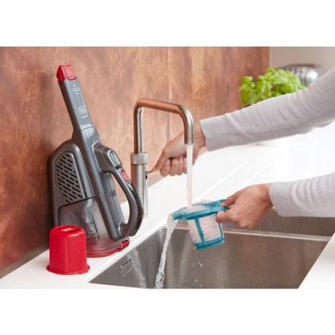 Akumulatorowy odkurzacz Dustbuster ze stacją ładującą 12V, Black+Decker [BHHV315B-QW] Li-Ion