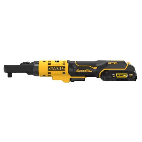Klucz zapadkowy, grzechotka akumulatorowa 75Nm, 12V Li-Ion 2x3,0Ah DeWalt [DCF500L2G-QW] z wymiennym zabierakiem na kwadrat 1/4