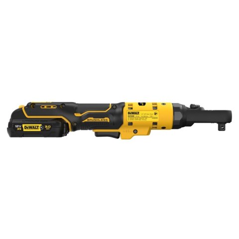 Klucz zapadkowy, grzechotka akumulatorowa 75Nm, 12V Li-Ion 2x3,0Ah DeWalt [DCF500L2G-QW] z wymiennym zabierakiem na kwadrat 1/4