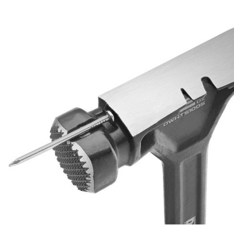 Młotek stalowy z gładkim obuchem i magnetycznym uchwytem do gwoździ, 570g, DeWalt [DWHT51138-0] boczny ściągacz do gwoździ i zsz