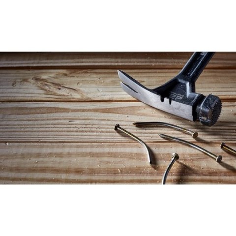 Młotek stalowy z gładkim obuchem i magnetycznym uchwytem do gwoździ, 570g, DeWalt [DWHT51138-0] boczny ściągacz do gwoździ i zsz