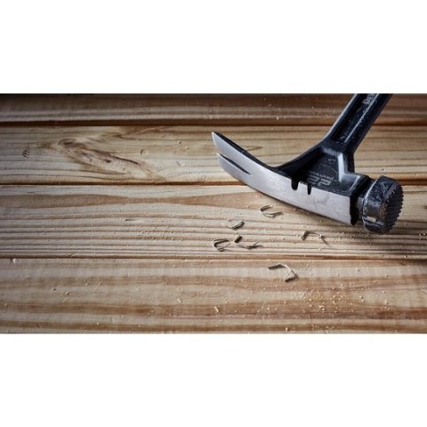 Młotek stalowy z gładkim obuchem i magnetycznym uchwytem do gwoździ, 570g, DeWalt [DWHT51138-0] boczny ściągacz do gwoździ i zsz