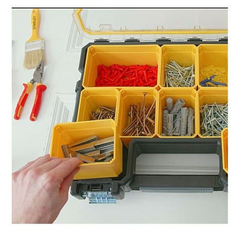 Organizer głęboki z przeźroczystą pokrywą, serii FATMAX, Stanley [1-97-518]