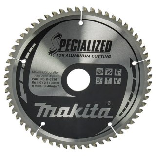 Piła tarczowa do aluminium, PVC, laminatów, 190/30mm, 60 zębów, SPECIALIZED Makita [B-33261]