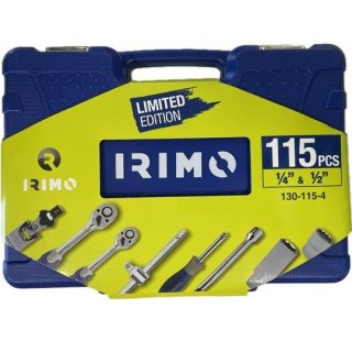 Zestaw 115 szt. kluczy nasadowych 1/4" i 1/2", końcówek i akcesoriów, IRIMO [130-115-4] edycja limitowana