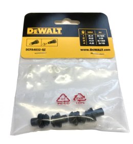 Zestaw 4 wymiennych końcówek do nitownicy DCF403 DEWALT [DCFA4032-QZ] 2.4mm, 3.2mm, 4.0mm, 4.8mm