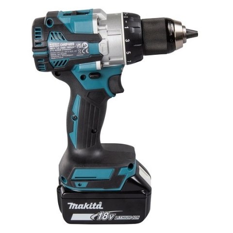 Akumulatorowa wiertarko-wkrętarka udarowa 18V, Makita [DHP489RTJ] 2x5,0Ah, Li-Ion, LXT