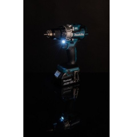 Akumulatorowa wiertarko-wkrętarka udarowa 18V, Makita [DHP489RTJ] 2x5,0Ah, Li-Ion, LXT