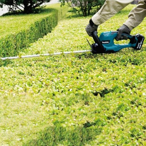 Akumulatorowe nożyce do żywopłotu 18V, 3.0Ah, 60cm, Makita [DUH607SF] + Gratis rękawice i olej