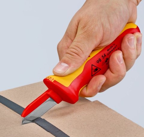 Nóż do ściągania izolacji VDE 1000V, KNIPEX [98 54]